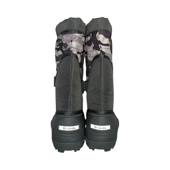 Columbia Gray Camouflage Camo Insulated Snow Ski Winter Boots Boys 5 Barely Worn - Picture 7 of 10